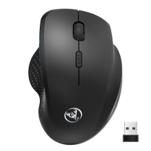 2.4G draadloze gamemuis met USB-aansluiting en snoer, 1600 DPI, gamingmuis voor pc.