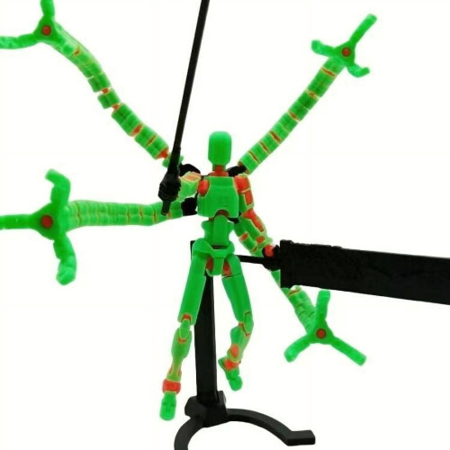 Ρομπότ πολλαπλών αρθρώσεων με 3D εκτύπωση, τυχερό μοντέλο PVC, ρομπότ πλήρους