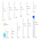 Perlnadelset mit großem Öhr, lange, gerade Perlnadeln 5