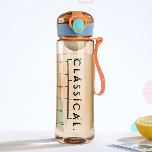 D-GROEE Παιδικό Μπουκάλι Νερού 400ml/500ml, Επαναχρησιμοποιήσιμο Πλαστικό Μπουκάλι Ποτού 2