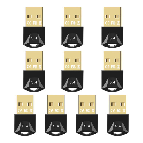 SUSUchens10 τεμάχια USB Συμβατό με Bluetooth 5.4 Ασύρματο Dongle Χωρίς πρόγραμμα οδήγησης 1
