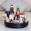 Lazy Susan Organizer, μεταλλική ατσάλινη περιστρεφόμενη βάση μπαχαρικών 10 ιντσών, 6