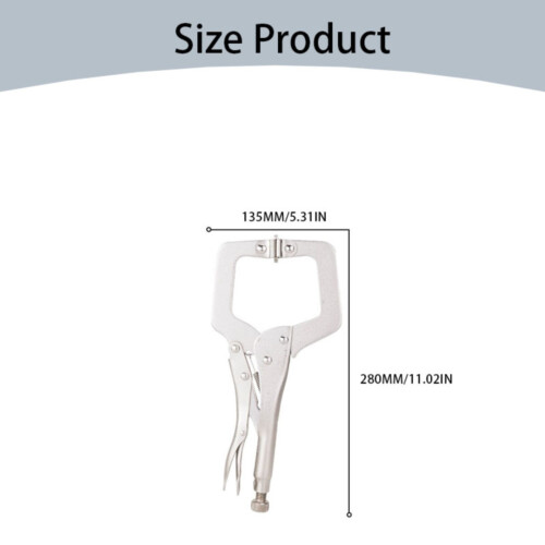 Πένσα ασφάλισης C-Clamp NAZISHW11" με περιστρεφόμενα πέλματα, ρυθμιζόμενη πένσα βαρέως 2