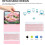 Capa com teclado colorido para Galaxy Tab S9FE 10.9''/Tab S9 11"/ Tab S8 11"/Tab S7 11 polegadas, teclado destacável com ímã 2