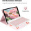 Capa com teclado colorido para Galaxy Tab S9FE 10.9''/Tab S9 11"/ Tab S8 11"/Tab S7 11 polegadas, teclado destacável com ímã 3