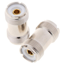 Adaptador de cable coaxial RF hembra a hembra SO-239UHF para PL-259