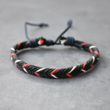 NANAHuang Kleurrijk Geweven Armband Handgemaakt Hennep Touw Polsbandjes Armbanden Etnisch Sportief Cadeau voor Feest Bruiloft Reizen