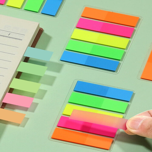 QUTETN100pcs Onglets adhésifs pour notes et index
