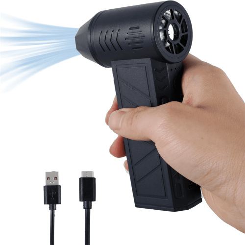 Μίνι ανεμιστήρας Turbo Jet Ισχυρός ανεμιστήρας 130000RPM 5000MAh με πεπιεσμένο αέρα και φως 2