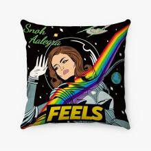 AIVO Time Snoh Aalegra Custom Pillow Case Gepersonaliseerde vierkante kussenhoes van gesponnen polyester Decoratief kussen voor bed, bank of