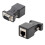SUSUchens2Pcs15Pin VGA Αρσενικό σε RJ45Θηλυκό Συνδετήρας Προσαρμογέα Ethernet Επέκταση LAN 2