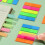 QUTETN100pcs Onglets adhésifs pour notes et index 5