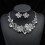 Halsband Örhängen Set Dammode Explosiv Legering Set Kedja Blomma Brudaccessoarer 1