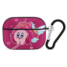 Kirby-kotelo, joka on yhteensopiva Airpods Pron kanssa, naisten muotoilu, tukee langatonta latausta