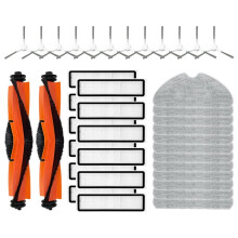 Compatible avec pour F9 Pro / D9 Max Accessoires de Brosse Latérale Principale, Filtre Hepa, Chiffons de Nettoyage 38 Pièces