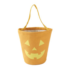 Poaug Lebensmittelaufbewahrungseimer – Tragbarer, wiederverwendbarer Süßigkeitenbeutel aus Canvas, vielseitiges Halloween-Partygeschenk,
