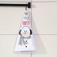 Winterliches Küchenhandtuch, Weihnachtshandtuch, Badezimmerhandtuch, weiches, saugfähiges Geschirrtuch, Fingertuch für Backofen, Herdgriff,