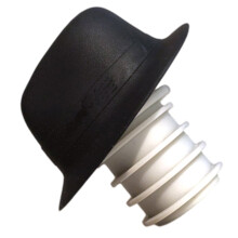 Bouchons de bouteille en silicone en forme de chapeau melon, décoratifs et réutilisables, avec joint hermétique, pour bière et autres boissons