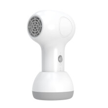 Draadloze, oplaadbare babyhaardroger met intelligente warmteregeling en ingebouwde batterij voor haarverzorging en extensions.