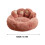 KIHOUT Κρεβάτι για κατοικίδια Bear Paw, Στρογγυλό κρεβάτι σκύλου και γάτας από ντόνατ με 3