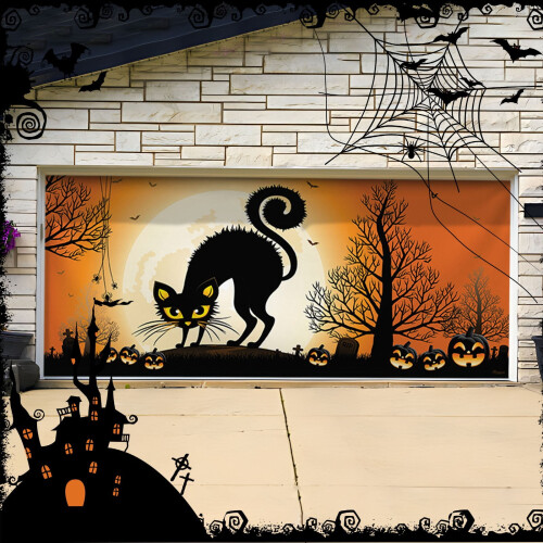 Jacenvly Νέες Διακοσμήσεις για το Halloween Εξωτερικού Χώρου, Συμβατές με Ύφασμα Φόντου 1