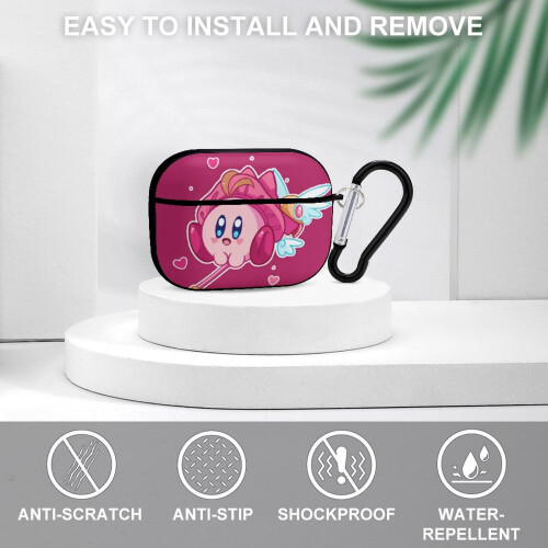 Θήκη Kirby για συμβατότητα με Airpods Pro, γυναικείο σχέδιο, υποστηρίζει ασύρματη φόρτιση 2