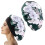 Zlezpi Bath Supplies1Piece of Imitation Silk Ελαστικά Στρογγυλά Σκουφάκια με Πλατύ Γείσο Σκουφάκια 2