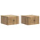 VidaXL vidaXL Wall-Mounted Bedside Cabinet 2 pcs Artisan Oak Engineered Wood 1