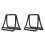 2X Verstelbare Verticale Laptopstandaard - Notebook- en Tablethouder Verticale Opbergrek Zwart 1