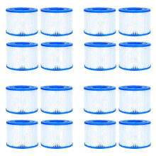 Pour Cartouche Filtrante de Piscine de Type VI, Paquet de 16 Filtres de Remplacement pour Spa Gonflable et Spa Compatibles avec 90352E 58323E