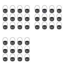 36PCS Halloween Witch Pot Plastic Witch Cauldron Black Candy Holder Halloween Decoration Party Favor Decoration