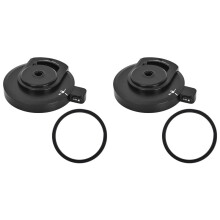 2X Coperchio Esterno Della Ciotola con di Tenuta per Gelatiera NC299AMZ/NC300/NC301/CN305A, Sostituisce il Coperchio Della Ciotola Della