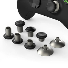 16 PACK Metal Magnetic Thumbsticks Analog Joysticks for PS4/ ONE/ Series X/S Controller Silver