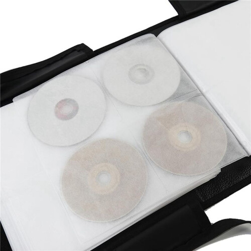 2X CD Case, 400 Capacity DVD Case CD Wallets Protective CD Storage Organizer Holder Booklet Album Box Binder (Black) 2