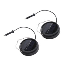 4 Sztuki 600mAh Solar Lights Wymienne Top do Zewnętrznych Latarni Wodoodporne do Ogrodu, na Podwórko, DIY Prezenty Urodzinowe