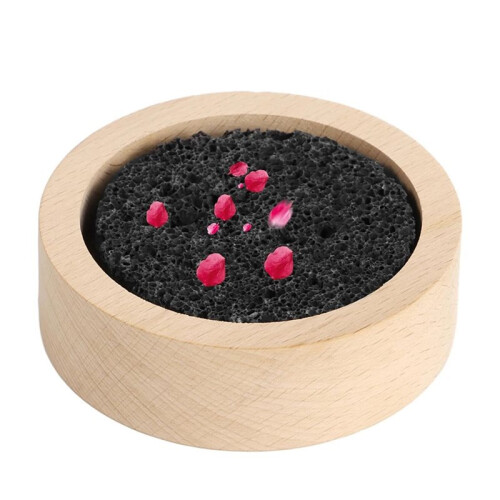 2X Houten Lavasteen Etherische Olie Diffuser, Zwarte Lavasteen Stenen Diffuser, Stenen Diffuser voor Thuis, Kantoren, Yoga, Sauna 1