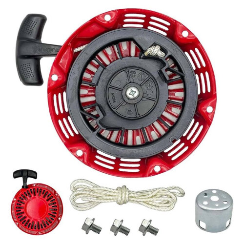 2X GX160 Pull Start Assembly GX120 GX200   Pull Rope String with Pully Cup for  Rolair Blackmax 1