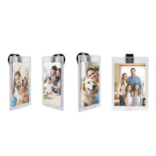 4 Pcs Magnetic Car Picture Holder for Visor-Car Photo Holder for Easy Display - Visor Clip Photo Frame for 3 Inch Photos