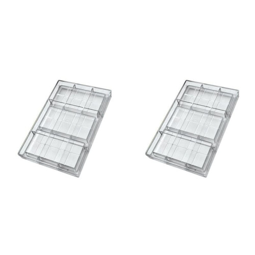 2X Polycarbonate Chocolate Bar Mold for Candy Making, Baking and Candy Snacks,Durable Appliance for Professional Bakery.