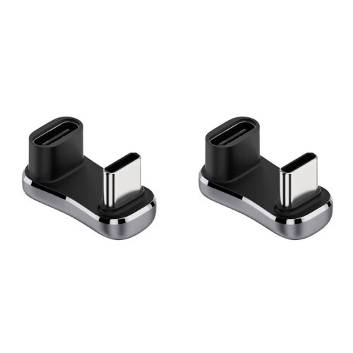 2X 180 Degree Angle USB C Adapter USB-C PD Charging Tablet USB C U Shape Converter for , C-C 20G 140W