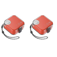 2X Etui na Słuchawki CMF Buds, Twarda Skorupa PC, Przezroczyste Etui Ochronne na Słuchawki CMF Buds, Etui na Słuchawki Ze Smyczą