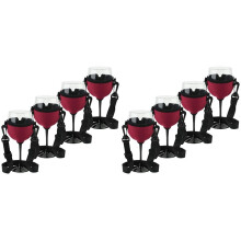 8 Szt. Przenośny Uchwyt na Kieliszki do Wina Pasek na Szyję Uchwyt na Kieliszki do Wina Uchwyt na Kieliszki do Koktajli Urodzinowych B