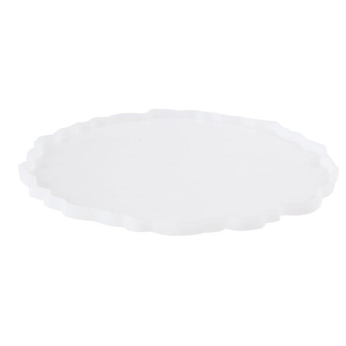 5X DIY Crystal Epoxy Mold Compote Swing Table Round Lace Coaster Table Decoration Silicone Mold 1