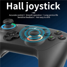 2X ANBERNIC RGP01 Gamepad Wireless Game Controller RGB Hall Effect Joystick per PC Android IOS Steam Nero