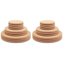 20X Sous-Verres en Liège pour Plantes, 3 Tailles, Double Couche, en Liège Dur et Épais, Tapis Absorbant pour Plantes en Liège de 4/6/8 Pouces