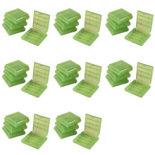 Pack of 32 PCS AA / AAA Battery Storage Hard Case Box-Green