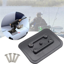 2X Inflatable Boat Fishing Rod Holder Fixed Base Glue- Pad Boat Fishing for Kayak Accessories Fish Finder Mount Fix