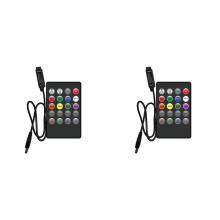 2X 5V Music RGB Controler USB Control 20Key RGB Controller IR Wireless Music Sync Light Dimmer for Led Lights Strips