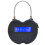 5X   Lock LCD Display  Lock USB Rechargeable Temporary Timer Padlock Travel Electronic Timer Black 2