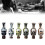 (C)Zinc Alloy Face Shaped Cigarette Holder Solid Color Durable Fashion Accessories 7
